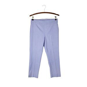 Chicos So Slimming Brigitte Crop Pants Pastel Purple Pull On Womens Size 00P/2P
